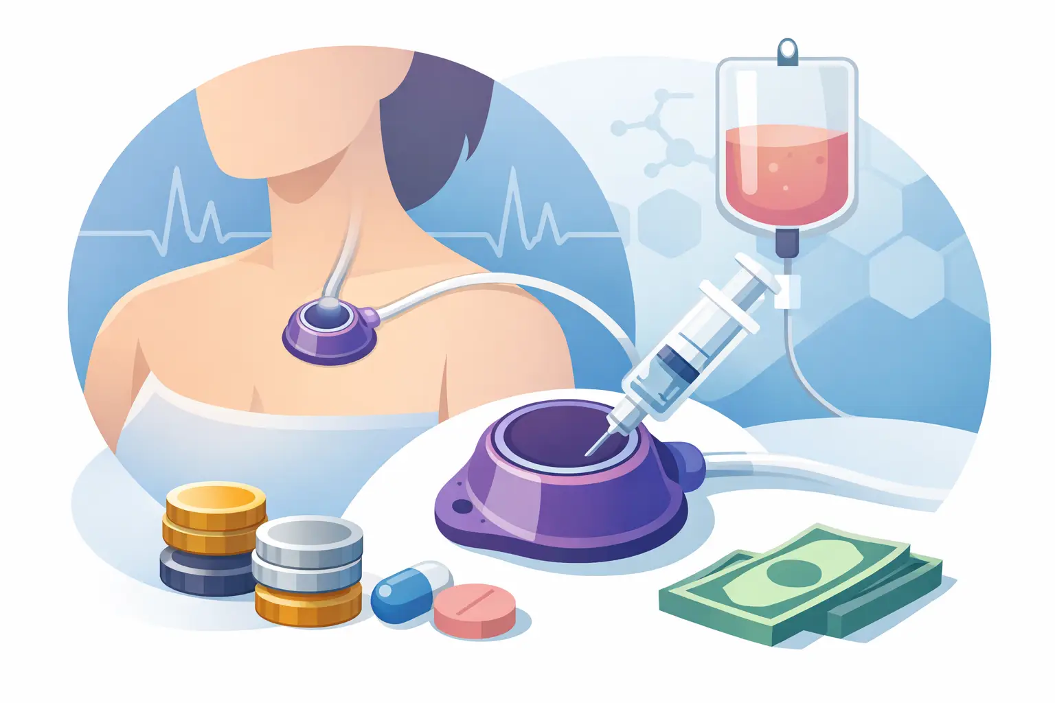 Catéter puerto para quimioterapia: precio real
