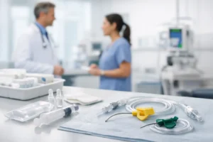 Cómo cotizar aguja Huber para un hospital