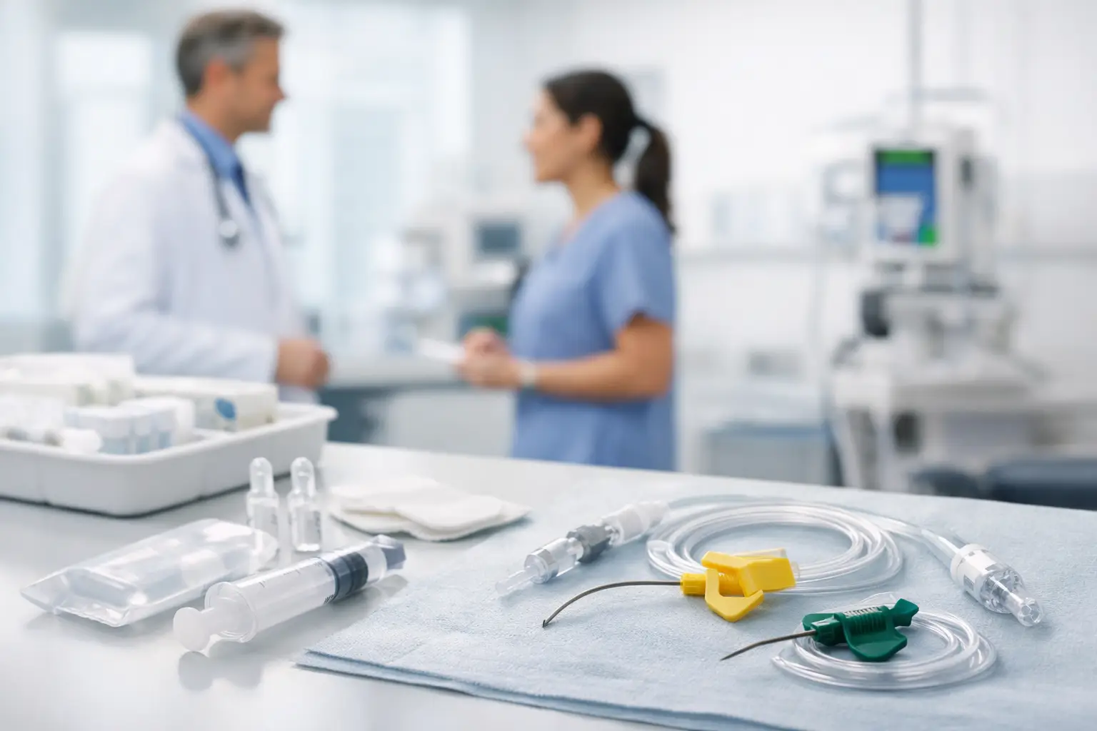 Cómo cotizar aguja Huber para un hospital