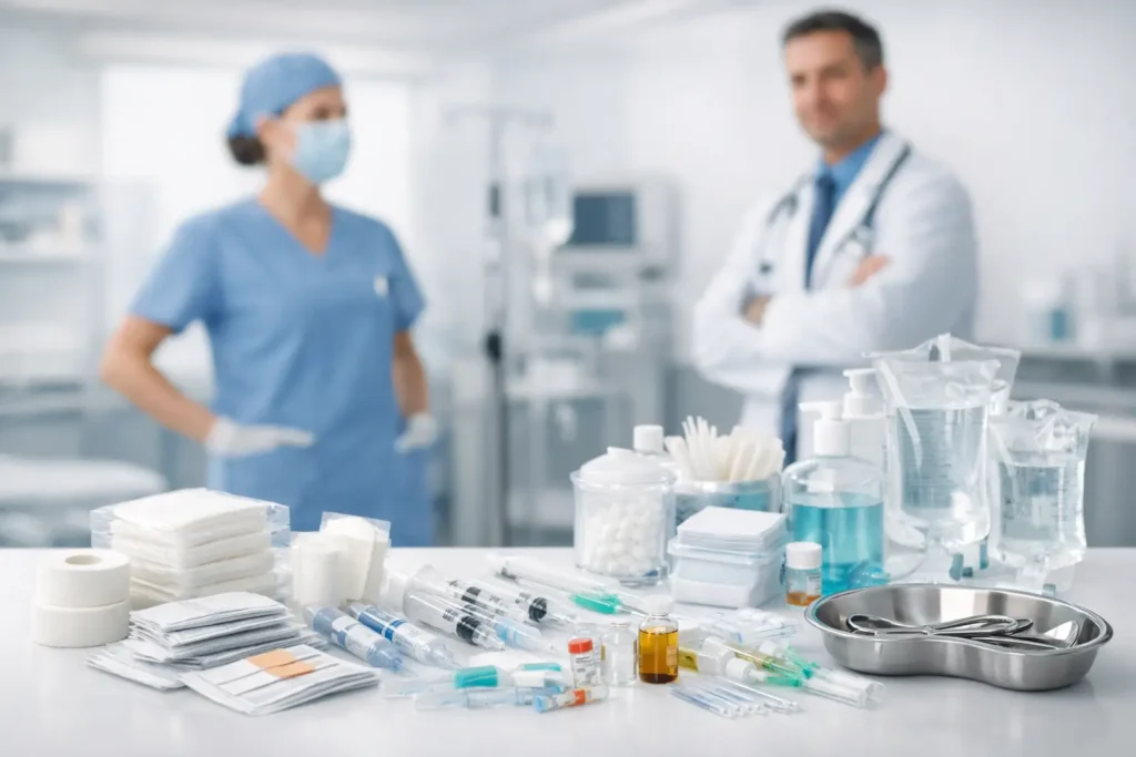 Material de curación para hospitales: qué comprar